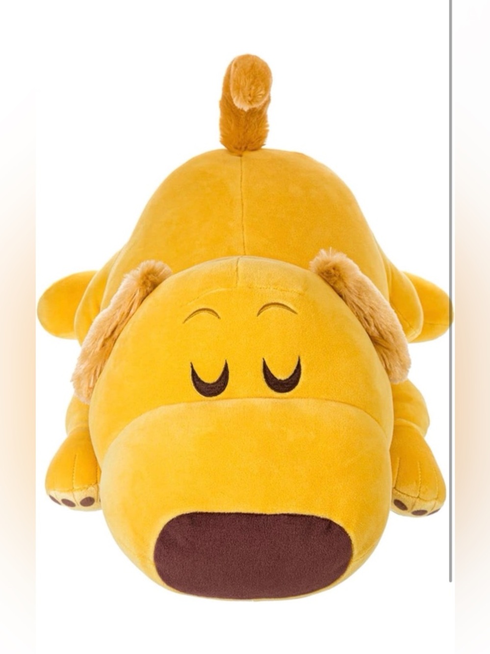 Disney Pixar Dug Dog Cuddleez Plush Large Yellow Sleeping Pillow Toy NWT